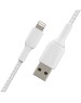 BELKIN Кабель BoostCharge USB-A - Lightning Braided Cable. Длина: 2м. Цвет: белый
