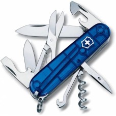 VICTORINOX Нож перочинный Climber (1.3703.T2) 91мм 14функц. синий полупрозрачный карт.коробка