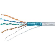 CABEUS Кабель FTP-4P-CAT.5E-SOLID-LSLTX-GY кат.5E F/UTP 4 пары PVC внутренний 305м серый