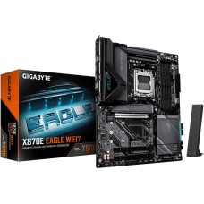 GIGABYTE Материнская плата X870E EAGLE WIFI7 X870, AM5, 4xDDR5, 3*PCI-Ex16, 4*M.2, 1*TypeC, 2*USB3.2Gen2, 8*USB3.2Gen1, 8*USB2.0, 4*SATA3.0, 5G, 2*Type-C(DP), HDMI, ATX, RTL