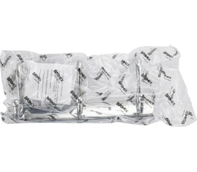 Аксессуары для ванной комнаты и туалета BRIMIX 563 Крючок для полотенца на планке 3шт - усиленный (3)