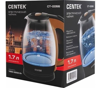 Чайник электрический CENTEK CT-0056 стекло