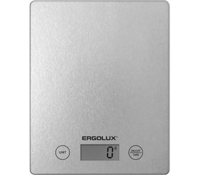 Весы кухонные ERGOLUX ELX-SK02-С03 серые металлик