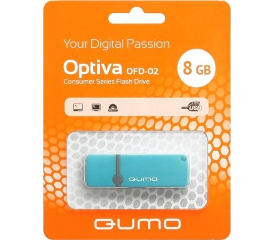USB флэш QUMO (17824) 8GB Optiva 02 Blue