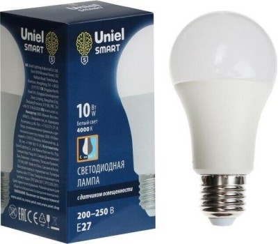 Лампа светодиодная UNIEL (UL-00005710) LED-A60-10W/4000K/E27