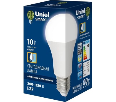 Лампа светодиодная UNIEL (UL-00005710) LED-A60-10W/4000K/E27