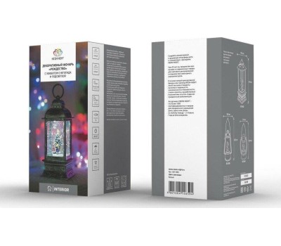 NEON-NIGHT (501-065) Декоративный фонарь с эф снегопада и подсветкой 