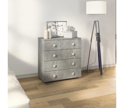 Комод БИТЕЛ ЛОФТ-4 Ателье светлое/Ателье светлое