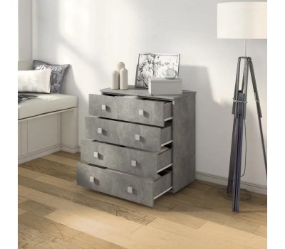 Комод БИТЕЛ ЛОФТ-4 Ателье светлое/Ателье светлое