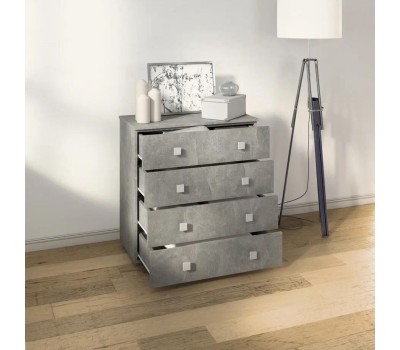 Комод БИТЕЛ ЛОФТ-4 Ателье светлое/Ателье светлое