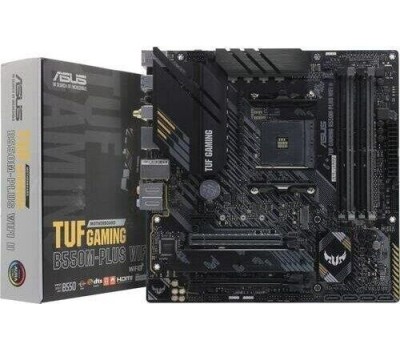 Материнская плата ASUS TUF GAMING B550M-PLUS WIFI II Soc-AM4 AMD B550 4xDDR4 mATX AC`97 8ch (7.1) 2.5Gg RAID+HDMI+DP