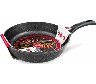 Сковорода НЕВА МЕТАЛЛ ПОСУДА L18128i а/пр литая 28см индукция Гранит 550000521