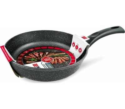 Сковорода НЕВА МЕТАЛЛ ПОСУДА L18128i а/пр литая 28см индукция Гранит 550000521