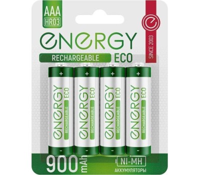 Аккумулятор ENERGY Аккумулятор Energy Eco NIMH-900-HR03/2B (АAА) 104987