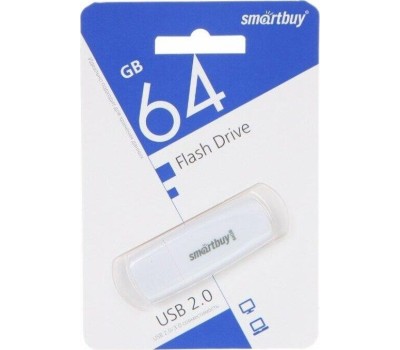 USB-флэш SMARTBUY (SB064GB2SCW) UFD 2.0 064GB Scout White белый