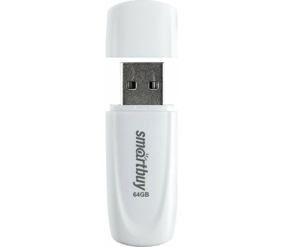 USB-флэш SMARTBUY (SB064GB2SCW) UFD 2.0 064GB Scout White белый