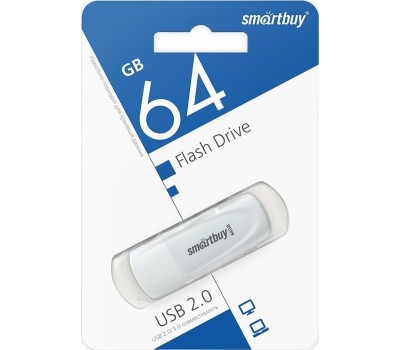 USB-флэш SMARTBUY (SB064GB2SCW) UFD 2.0 064GB Scout White белый