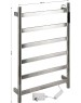 Полотенцесушитель электрический KRAFTTE 44044 ХРОМ, матовый, ЛЕСЕНКА, 480 х 730 х 90 мм, на 6 перекладин, 75 W, 220V / 50 Hz, из нержавеющей стали, с