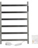 Полотенцесушитель электрический KRAFTTE 44044 ХРОМ, матовый, ЛЕСЕНКА, 480 х 730 х 90 мм, на 6 перекладин, 75 W, 220V / 50 Hz, из нержавеющей стали, с