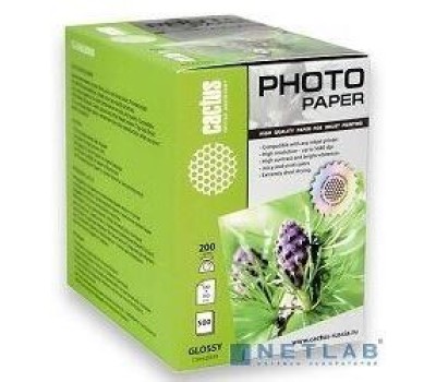 CACTUS CS-GA6200500 Фотобумага глянцевая, 100x150, 200 г/м2, 500 листов.