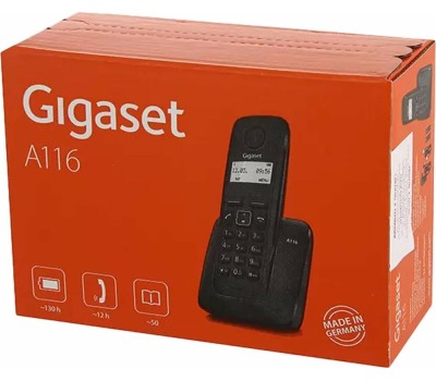 Радиотелефон GIGASET A116 Black (S30852-H2801-S301)