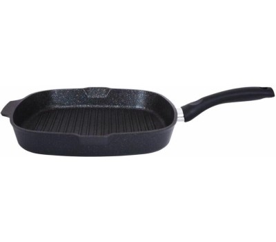 Сковорода-гриль KUKMARA сгкгг280а а/пр литая 28х28см Granit ultra blue