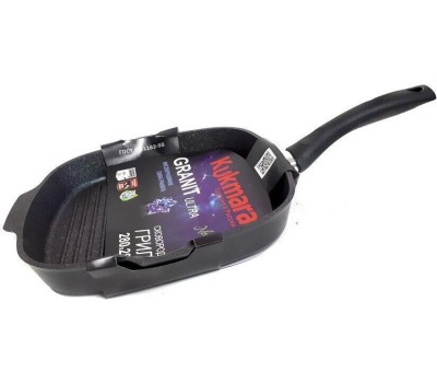 Сковорода-гриль KUKMARA сгкгг280а а/пр литая 28х28см Granit ultra blue