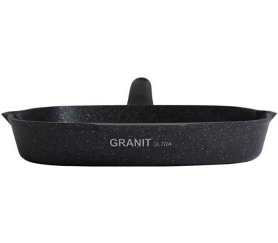 Сковорода-гриль KUKMARA сгкгг280а а/пр литая 28х28см Granit ultra blue