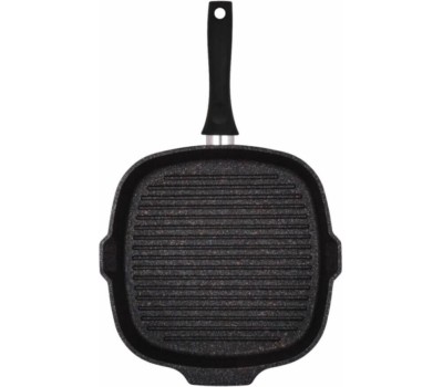 Сковорода-гриль KUKMARA сгкгг280а а/пр литая 28х28см Granit ultra blue