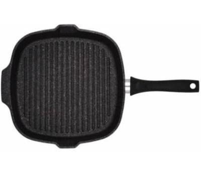 Сковорода-гриль KUKMARA сгкгг280а а/пр литая 28х28см Granit ultra blue