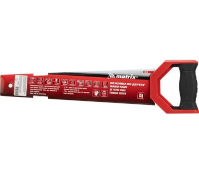 Ножовка MATRIX Ножовка по дереву UNIVERSAL, 350 мм, две рабочие кромки 13-14 TPI и 7-8 TPI, тефлоновое покрытие