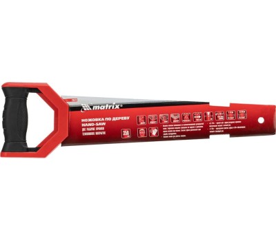 Ножовка MATRIX Ножовка по дереву UNIVERSAL, 350 мм, две рабочие кромки 13-14 TPI и 7-8 TPI, тефлоновое покрытие