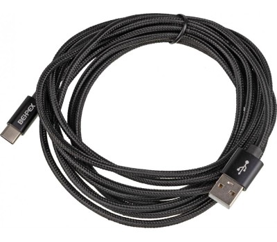 кабель NONAME Кабель USB (m)-USB Type-C (m) 3м черный