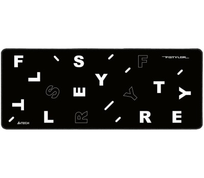 A4TECH Коврик для мыши FStyler FP75 (XL) черный/белый, ткань, 750х300х2мм [fp75 black]