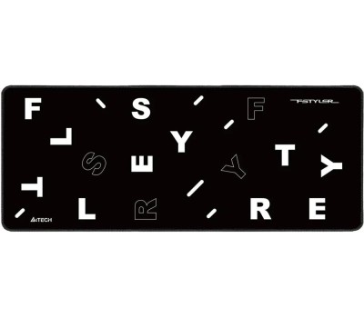 A4TECH Коврик для мыши FStyler FP75 (XL) черный/белый, ткань, 750х300х2мм [fp75 black]