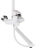 Душевые системы BRIMIX 30556 Смеситель + стойка душевая ''тропический душ'' с двумя лейками, с длинным изливом, корпус матовый АБС пластик, цвет БЕЛЫЙ
