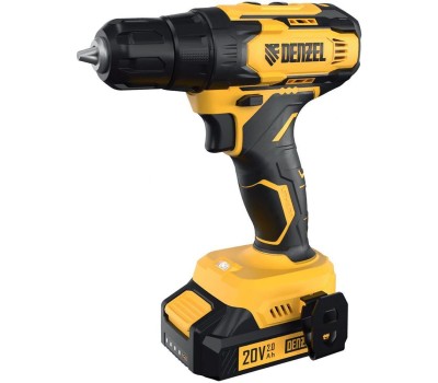 DENZEL Дрель-шуруповерт аккумуляторная CDQ-20, Li-Ion, 20 В// 26118