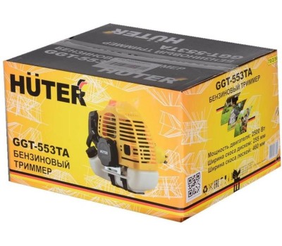 HUTER Триммер бензиновый GGT-553TA 2500Вт 3.4л.с. неразбор.штан. реж.эл.:леска/нож