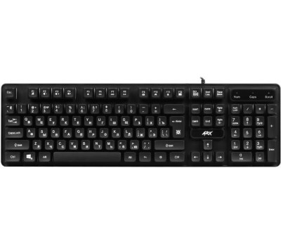 Клавиатура DEFENDER (45186) Arx GK-196L RU,черн/проз,радуж
