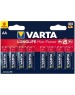 VARTA Батарея LongLife Max Power Alkaline LR6 BL5+3 AA (8шт) блистер
