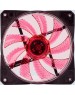 DIGMA Вентилятор DFAN-LED-RED 120мм, 3-pin, от БП:4-pin (Molex), 1200об/мин, 23 дБ, RGB, черный, Ret