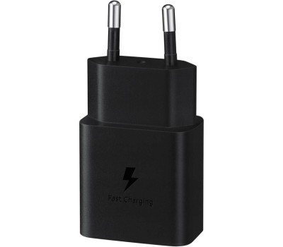 СЗУ SAMSUNG Сетевое зарядное устройство EP-T1510X, USB-C, 15Вт, 2A, черный [ep-t1510xbegru]