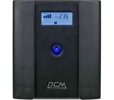 PowerCom Raptor RPT-1025AP LCD ИБП {Line-Interactive, 1025VA/615W, Tower, 4xEURO, LCD, USB}{1107532}