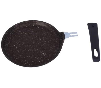 Сковорода KUKMARA Сковорода блинная а/пр литая 20см съемн/руч Кофейный мрамор ТМ