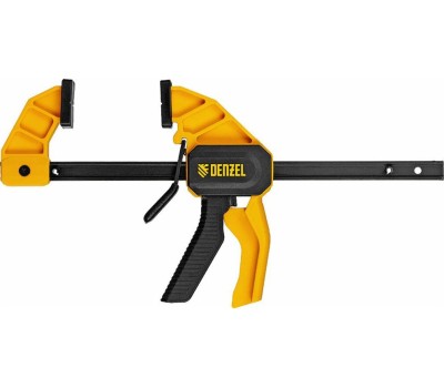 Струбцина DENZEL Струбцина F-образная, быстрозажимная, 150 х 55 мм, усиленный нейлоновый корпус 20501