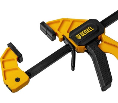 Струбцина DENZEL Струбцина F-образная, быстрозажимная, 150 х 55 мм, усиленный нейлоновый корпус 20501