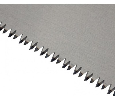 Ножовка DENZEL Ножовка по дереву, 500 мм, 9 TPI, зуб 3D, двухкомпонентная рукоятка 24147