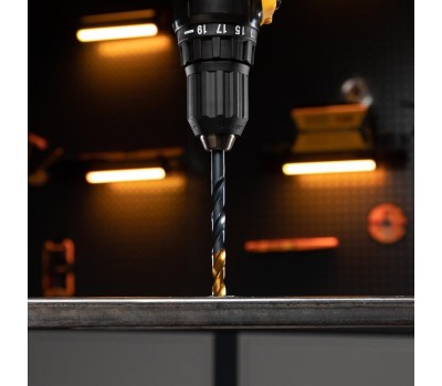 Сверло DENZEL Сверло по металлу, 9 мм, HSS-Tin, Golden Tip, 8 шт. 717221