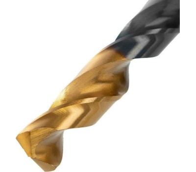 Сверло DENZEL Сверло по металлу, 9 мм, HSS-Tin, Golden Tip, 8 шт. 717221