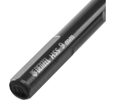 Сверло DENZEL Сверло по металлу, 9 мм, HSS-Tin, Golden Tip, 8 шт. 717221